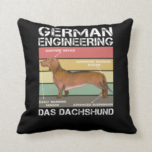 Deutsche Ingenieurwissenschaft Dackel Welpe Weiner Kissen