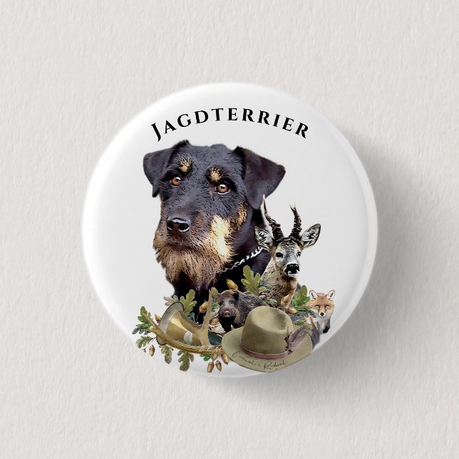 Deutsche Jagdterrier Button (Vorderseite)