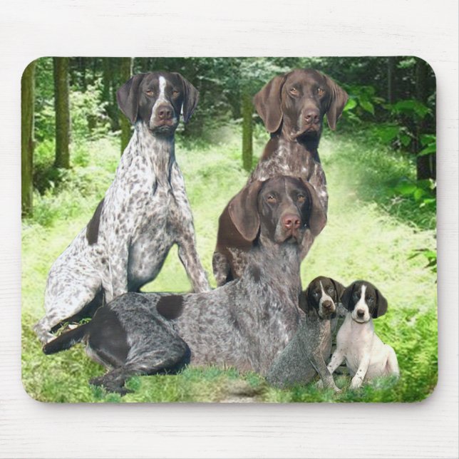 Deutsche kurzhaariger Zeiger-Familie Mousepad (Vorne)