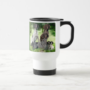 Deutsche kurzhaariger Zeiger-Familien-Reise-Tasse Reisebecher