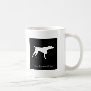 Deutsche kurzhaariger Zeiger-Tasse (schwarze Kaffeetasse