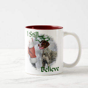 Deutsche kurzhaariger Zeiger-Weihnachtsgeschenke Zweifarbige Tasse