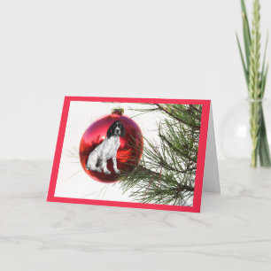 Deutsche kurzhaariger Zeiger-Weihnachtskarte Feiertagskarte