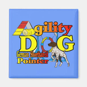 Deutsche Kurzpointer-Agility-Geschenke Magnet