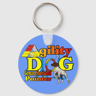 Deutsche Kurzpointer-Agility-Geschenke Schlüsselanhänger
