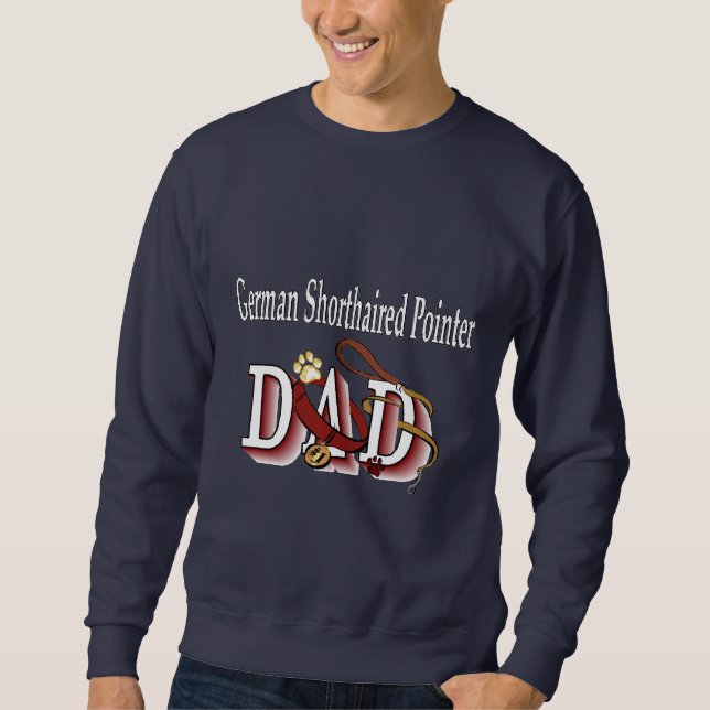Deutsche Kurzpointer-Vater-Geschenke Sweatshirt (Vorderseite)