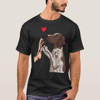 Deutsche Kurzporträts-Liebe-GSP Hunde-Mama-Girls  T-Shirt