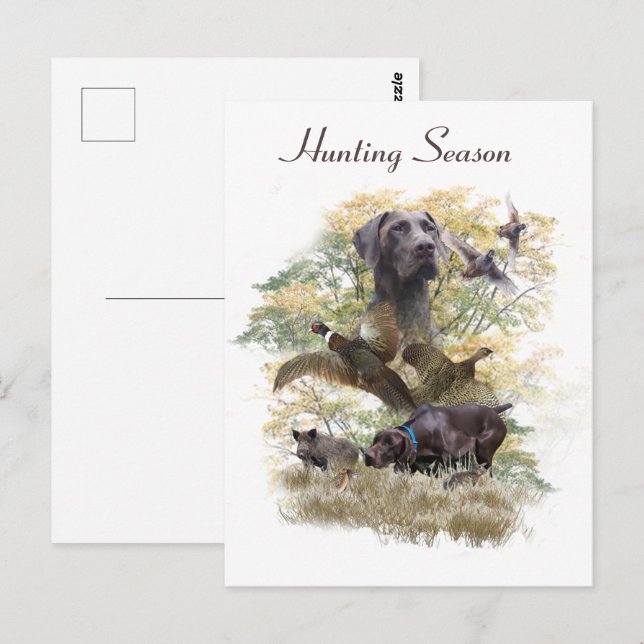 Deutsche Kurzzeiger (APS) Postkarte (Vorne/Hinten)