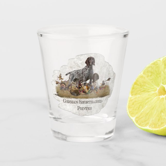 Deutsche Kurzzeiger (APS) Schnapsglas (Vorderseite)