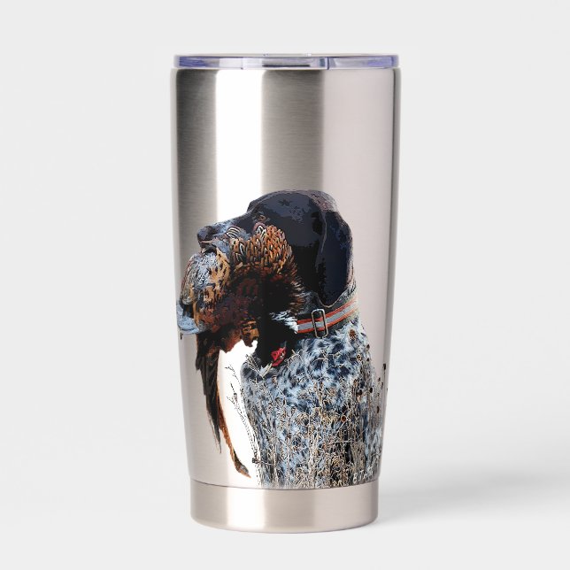 Deutsche Kurzzeiger (APS) Thermobecher (Vorderseite)