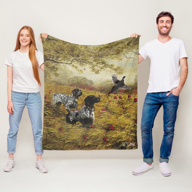 Deutsche Kurzzeiger Fleecedecke (Beispiel)