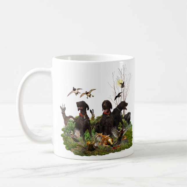 Deutsche Kurzzeiger Kaffeetasse (Links)