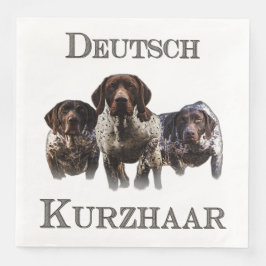 Deutsche Kurzzeiger Serviette