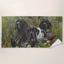 Deutsche Kurzzeiger Strandtuch