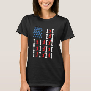 Deutsche Kurzzeiterflagge American USA 4th O T-Shirt