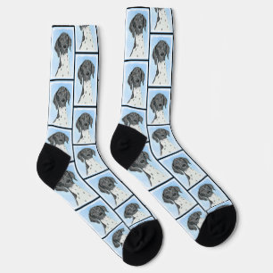 Deutsche Kurzzeitermalerei Original Art Socken