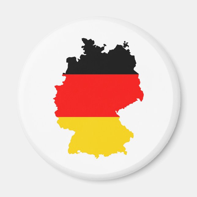 Deutsche Landesflagge Magnet (Vorne)