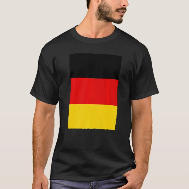 Deutsche Landesflagge T-Shirt (Vorderseite)