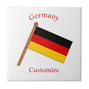 Deutsche Landesflagge Thunder_Cove Fliese