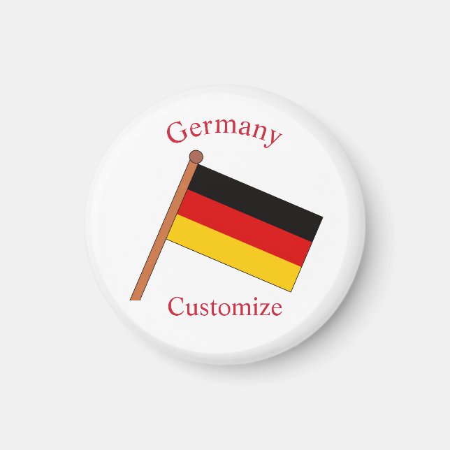Deutsche Landesflagge Thunder_Cove Magnet (Vorne)