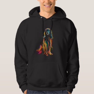 Deutsche Longhair Hund Walking Pet Fan Hoodie