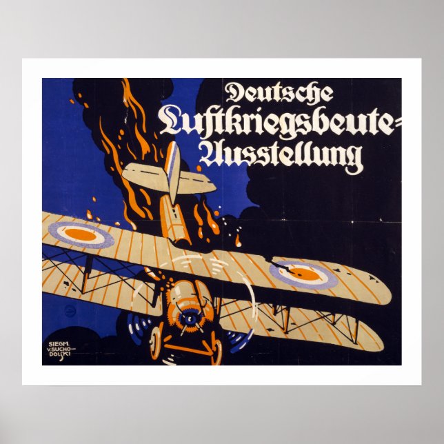 Deutsche Luftskreigsbeute (weiß) Poster (Vorne)