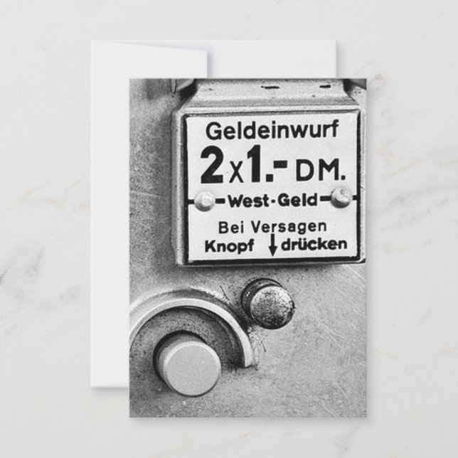 Deutsche Mark Einwurf Vintage (Vorderseite)