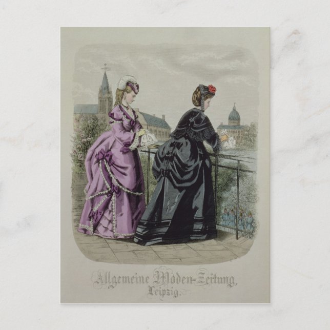 Deutsche Mode aus Leipzig Postkarte (Vorderseite)