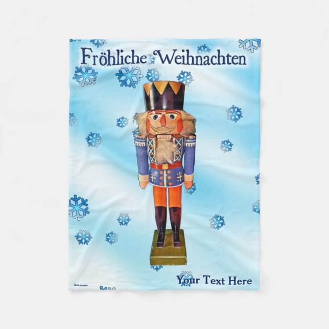 Deutsche Nutcracker - Fröhliche Weihnachten Fleece (Vorderseite)