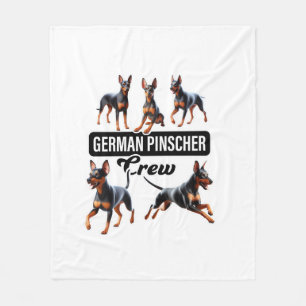 Deutsche Pinscher Crew Fleecedecke