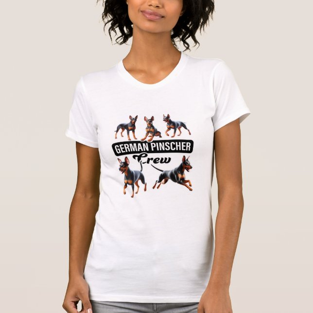 Deutsche Pinscher Crew T-Shirt (Vorderseite)