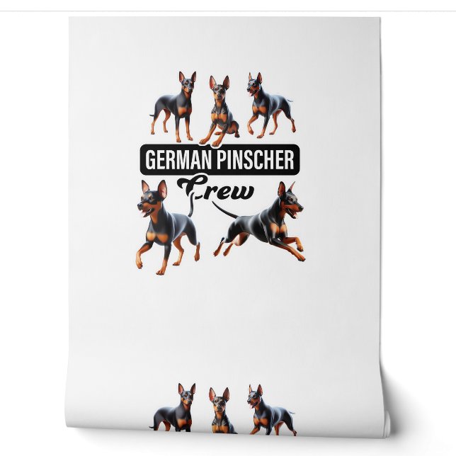 Deutsche Pinscher Crew Tapete (Abrollen)