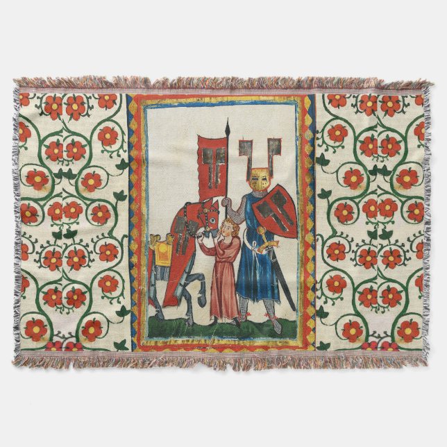 DEUTSCHE POET ALS TEUTONISCHE KNIGHT MEDIEVENTUELL DECKE (Vorderseite)