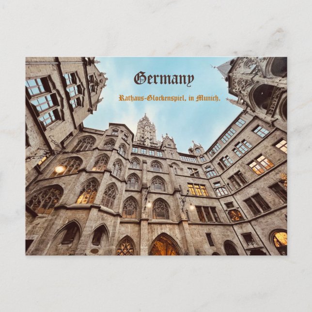 Deutsche Postkarte München, persönlich (Vorderseite)