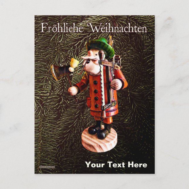 Deutsche Postkarte "Raucher Man" (Vorderseite)