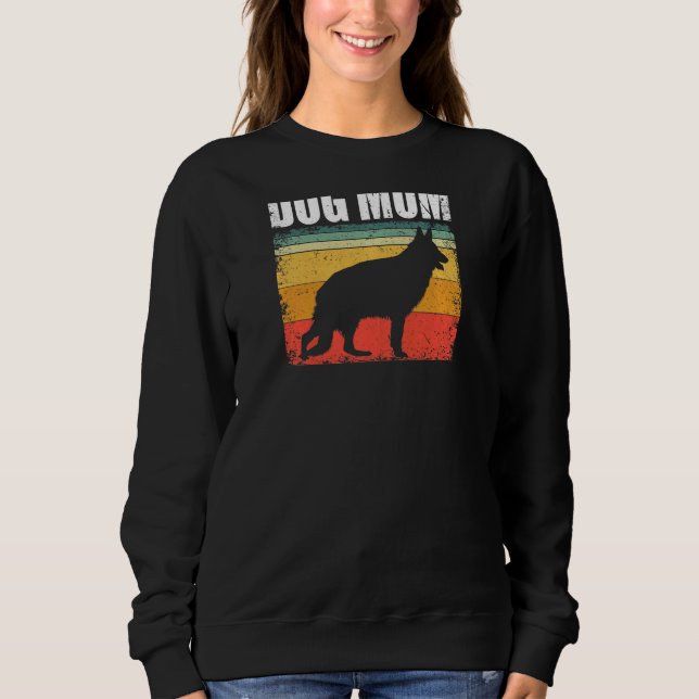 Deutsche Schäferhirte der Mama Hunde Sweatshirt (Vorderseite)