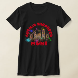 Deutsche Schäferhirte Mama Beste Hündin-Mama je T-Shirt