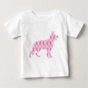 Deutsche Schäferhirte rosa Krebserkrankungen Baby T-shirt