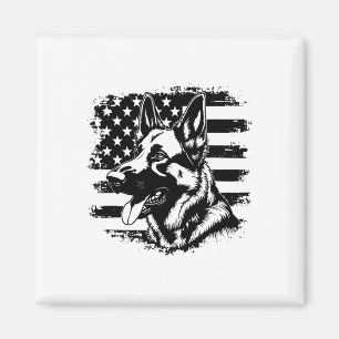 Deutsche Schäferhirte US-Flagge Sungles Patriotic Magnet