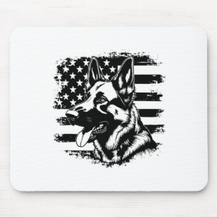 Deutsche Schäferhirte US-Flagge Sungles Patriotic Mousepad