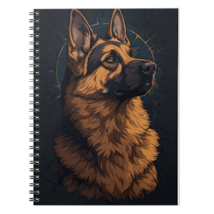 🦴 Deutsche Schäferhund-Dekorationen und Geschenke Notizblock