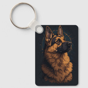 🦴 Deutsche Schäferhund-Dekorationen und Geschenke Schlüsselanhänger