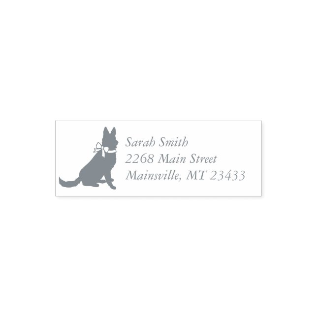 Deutsche Schäferhund Dog Baby Dusche Geschlechtslo Permastempel (Design)