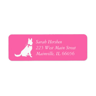 Deutsche Schäferhund Dog Baby Dusche Pink Girl