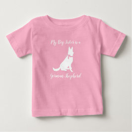 Deutsche Schäferhund Dog Baby Dusche Pink Girl Baby T-shirt