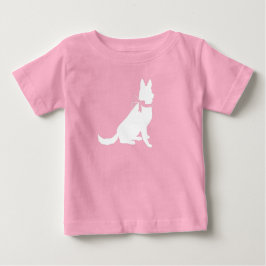 Deutsche Schäferhund Dog Baby Dusche Pink Girl Baby T-shirt
