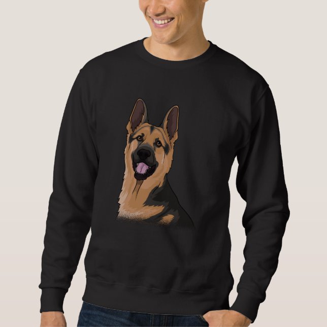 Deutsche Schäferhund Dog Geschenkidee Sweatshirt (Vorderseite)