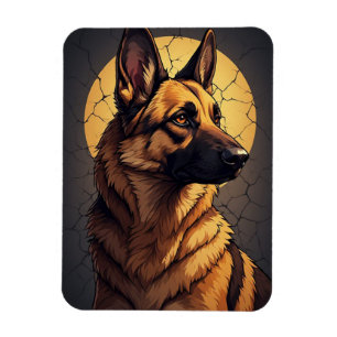 🦴 Deutsche Schäferhund-Geschenke für Tierliebhabe Magnet