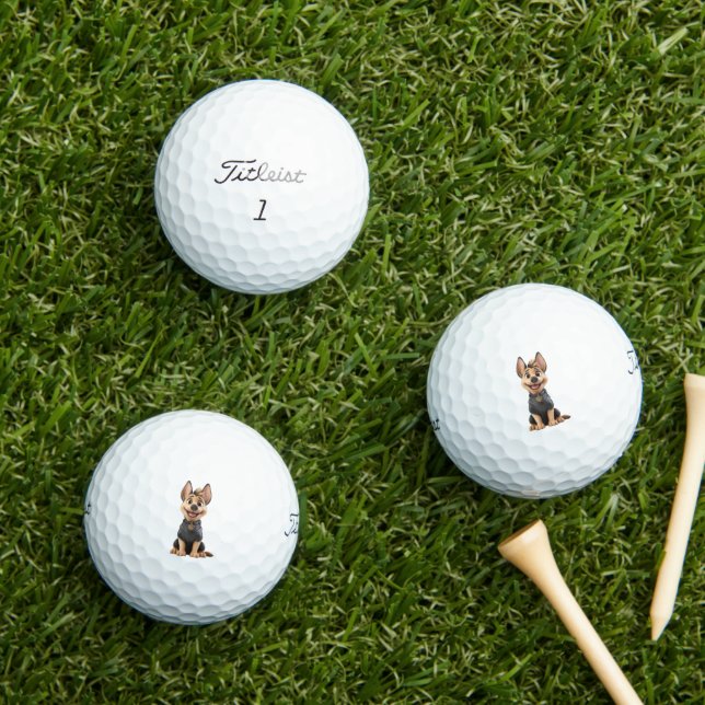 Deutsche Schäferhund-Golfbälle Golfball (Insitu Gras)