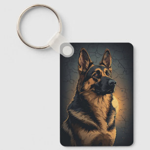 🦴 Deutsche Schäferhund-Heimdekoration für Hunde-F Schlüsselanhänger